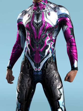 パターン化された全身タイツスーツ 未来の技術 サイバーパンク ボディスーツ 3Dプリント フルボディアーマースーツ