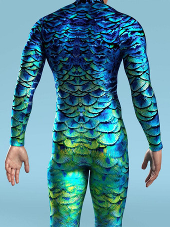 柄入りゼンタイスーツ ゼブラ柄 カモフラージュプリント ボディスーツ 3D 錯覚 タイト ジャンプスーツ