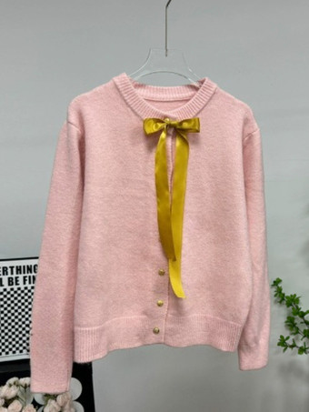 Cardigan in maglia basic con bottoni dorati per donna 2025