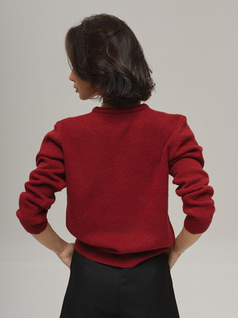 Cardigan in maglia basic con bottoni dorati per donna 2025