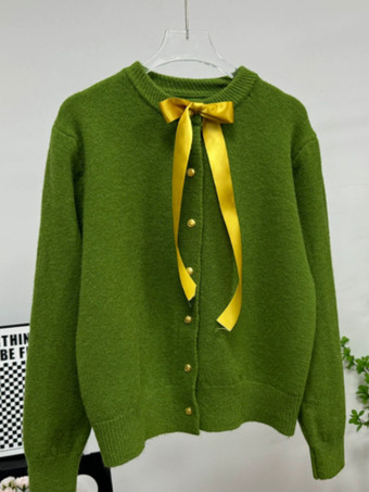 Cardigan in maglia basic con bottoni dorati per donna 2025