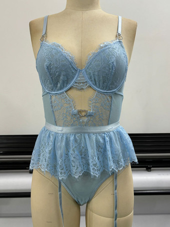 CelesteLingerie Teddy Sexy Nero Senza Schienale con Ritagli per Donna