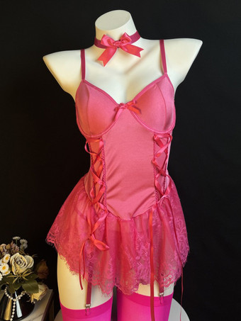 RoseoCostumi sexy di Natale corsetti seducenti calzini alti fino al ginocchio set di pantaloni