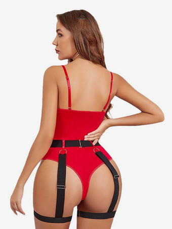 Costumi sexy natalizi da donna tuta bicolore orsacchiotti