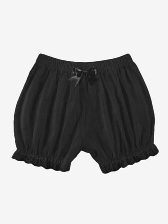 ブラック ゴシックロリータブルマーフリルブラックロリータショーツ
