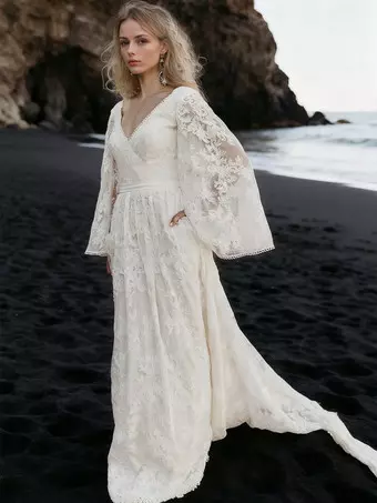 Wedding dresses ボヘミアン ドレス 結婚式 未使用タグ付き ビーチ 