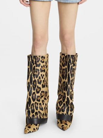 ブラックニーハイブーツ ポインテッドトゥ バックルディテール ハイヒールブーツ