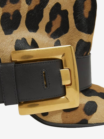 ブラックニーハイブーツ ポインテッドトゥ バックルディテール ハイヒールブーツ