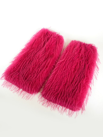 レディースニーウォーマーフェイクファーブーツカフス