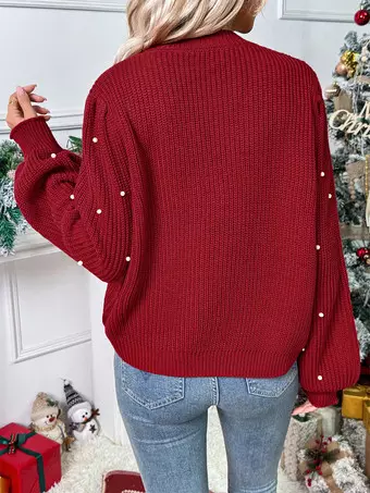Aottori Cardigan Donna con Bottoni Scollo a V con Motivo Fiocco di Neve Stampa 3D Maglioni Natalizia Lavorato a Maglia Maniche Lunghe Aperta Giacca Divertente Termica Maglione Nero S
