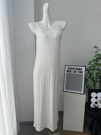 ニット3ピースコーデセット マキシワンピース、ロングカーディガン、スリップドレス レディース 2025