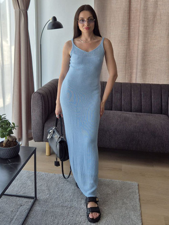 ニット3ピースコーデセット マキシワンピース、ロングカーディガン、スリップドレス レディース 2025