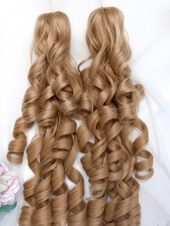 スイートロリータウィッグ ローマンカール ゴールデンロリータアクセサリー