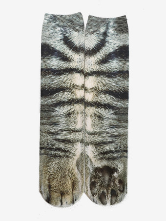 トープユニセックス おもしろ 3Dプリント アニマルソックス 膝上ヨガソックス