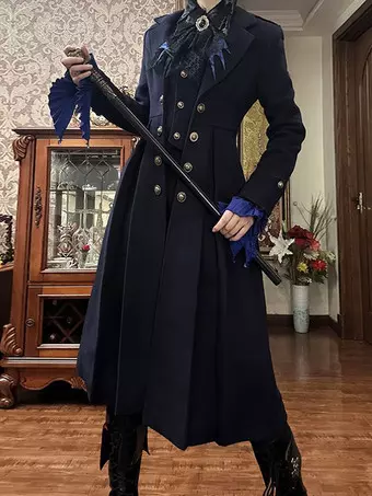 甘いロリータOPドレスノットフリルボタンバルーンスリーブロリータ