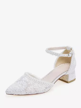 Truffle Collection Wide Fit - Ballerine Da Sposa A Pianta Larga Color Avorio Con Fascetta Decorata - Foto 6