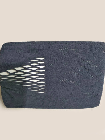 グレイランジェリー ストッキング ボディストッキング 魅惑的な黒と赤のカットアウトパンスト