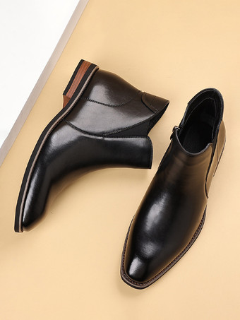 メンズ レトロ チェルシーブーツ ブリティッシュスタイル ファッション アンクルブーツ