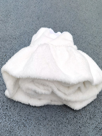 ゴシックロリータペチコートふわふわホワイト厚手プラッシュバイオレントクラウドクリノリンアンダースカート