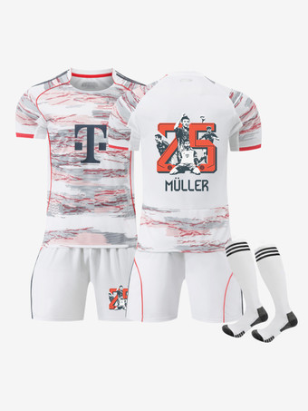 N.25Maglia da football commemorativa Muller n. 25 edizione 25/26 3 pezzi