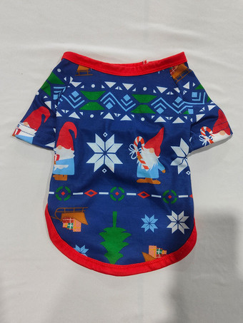 ディープネイビーとレッドのトリムが入った、ファミリー向けクリスマスプリントパジャマ（2025年）