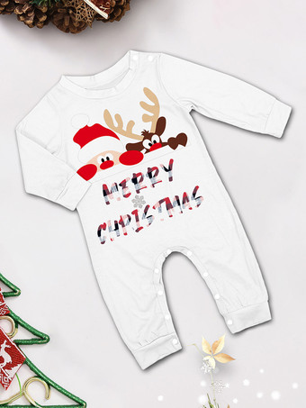 トナカイとサンタのプリント柄チェック柄ファミリーお揃いクリスマスパジャマ 2026