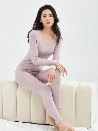 カシミア＆シルク 暖かいスリムサーマルアンダーウェアセット 2025