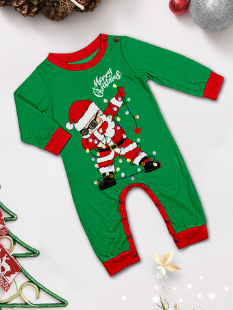 ダビングサンタの黒と赤のファミリー向けクリスマスパジャマ 2026