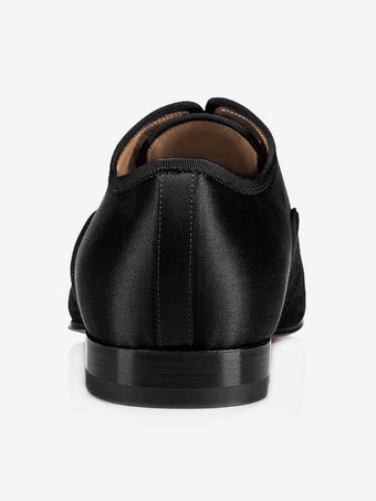 メンズ ウェディングドレス オックスフォード フォーマルシューズ ブラック パッチワーク スクエアトゥ ローファー