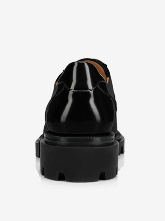 メンズ デビー シューズ ブラック スクエアトゥ レースアップ プロム パーティー ウェディング シューズ