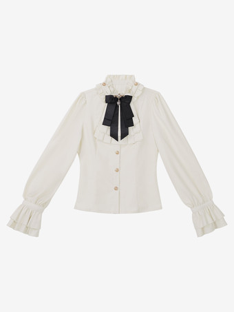 王子 ロリータ ドレス ゴシック ブラック クラシック フリル クロス 長袖 シャツ オーバーコート パンツ セット