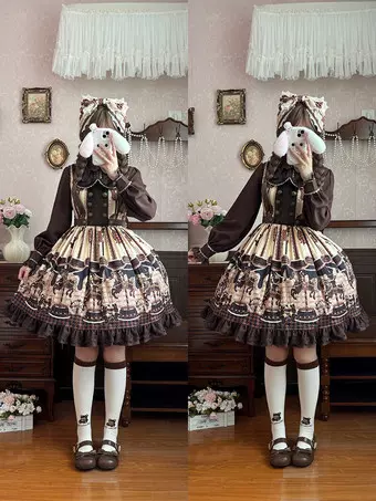 ゴスロリ ポンチョ 王子スタイル ブラック ポリエステル 冬ロリータ