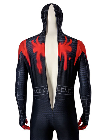 スパイダーマンマイルズモラレスコスプレジャンプスーツマーベルコミックススーパーヒーローコスプレコスチューム大人用