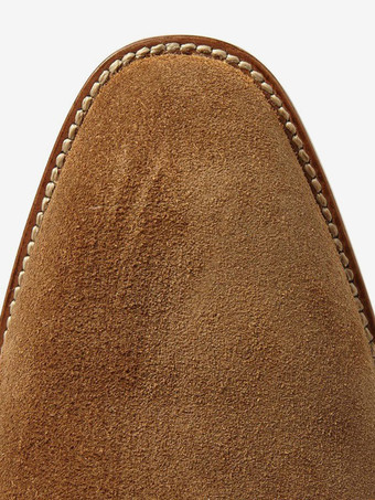 メンズ スエード アンクルブーツ ラウンドトゥ バックルディテール チャンキーヒール カジュアルブーツ