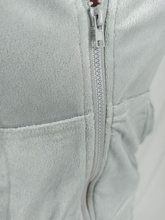 ベロア ジップアップ スリムフィット パーカー ジョガーセット レディース 2025