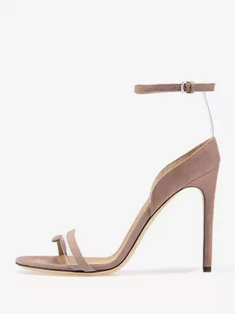 Design Mesh E Ritaglio Sandali Donna Tacco Alto 10cm - Modello Estate Con Ritaglio Mesh Ed Elegante Tacco A Spillo Scarpe Da Ballo Latino Americano - Foto 13