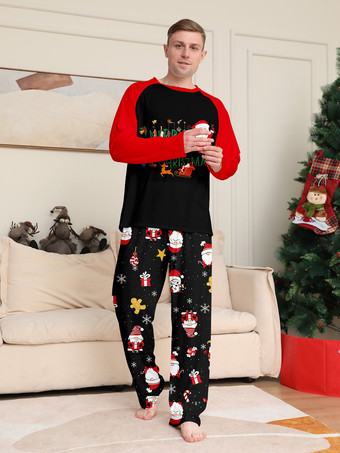 家族お揃いクリスマスパジャマ サンタクロース柄 レディース 2025