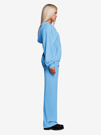 ベロアワイドレッグカジュアルフィットトラックスーツ（レディース）2025