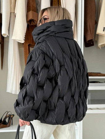 オーバーサイズ コットンパッド入り キルティングジャケット（レディース）2026