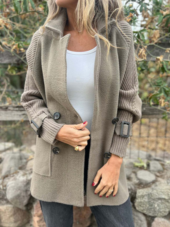 ニットスリーブパッチワークブレザー（レディース）2026