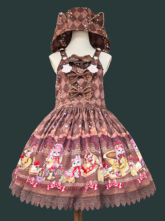 スイートロリータドレス ノースリーブ リボン クラシック パステルブルー 蝶結び付き