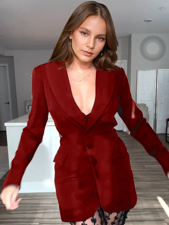 レディース ツーピースセット ブラック カットアウト ブレザーとリーフ柄 シアーパンツ 春 カジュアル アウトフィット 2025