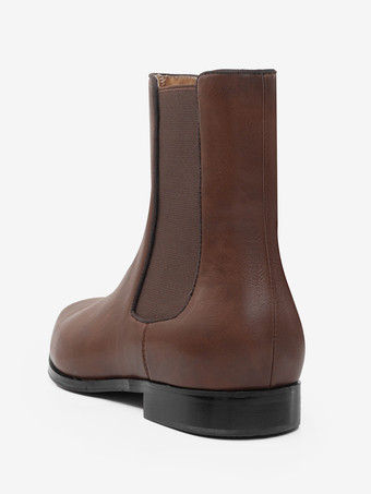 メンズ チェルシーブーツ ブラウン アンクルブーツ