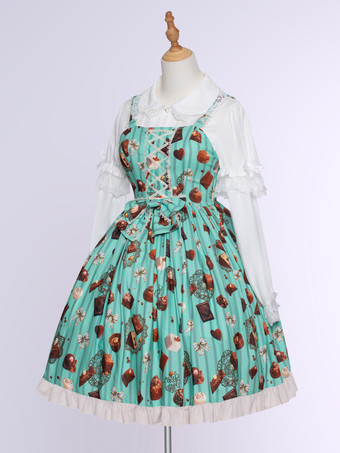 スイートロリータドレス ポリエステル ノースリーブ スイートロリータドレス