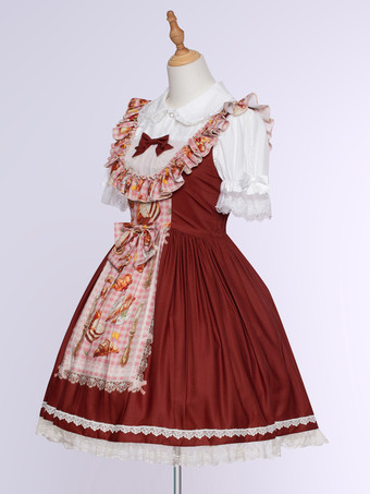 Sweet Lolita Dress Polyester Sleeveless Sweet Lolita Dress
