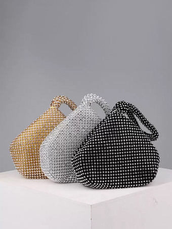 Sac à main mariage argent brillante