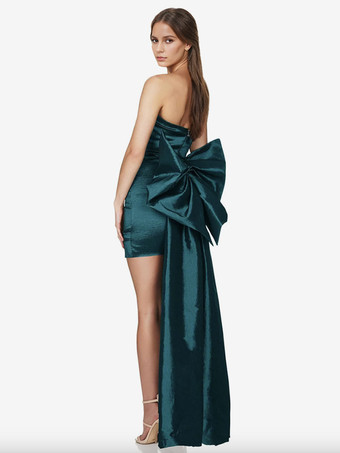 ちょう結びパーティードレス 2Way ノースリーブ誕生日セミフォーマルプロムマキシドレス 2025