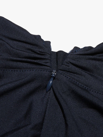 ボディコンロングドレス、フリル付き、長袖、ハイネック、プリーツスリットドレス、レディース 2026