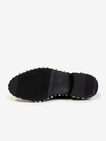 メンズドレスシューズ ラウンドトゥ リベット 牛革 スタッド ダービーシューズ