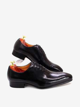 メンズドレスシューズ オックスフォードシューズ 高品質ラウンドトゥ 牛革 プロム ウェディングシューズ